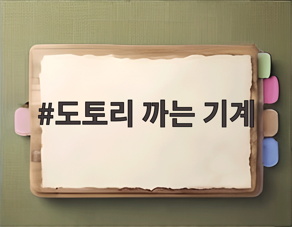 도토리 까는 기계