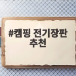 캠핑 전기장판 추천