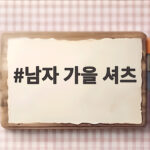 남자 가을 셔츠