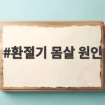 환절기 몸살 원인 3가지와 빠른 회복법 환절기 몸살 원인