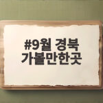 9월 경북 가볼만한곳 베스트 5 추천 9월 경북 가볼만한곳