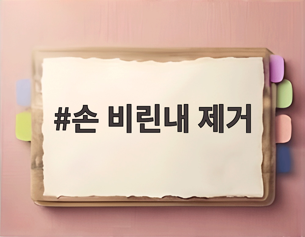 손 비린내 제거