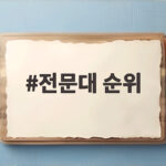전문대 순위