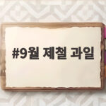 9월 제철 과일