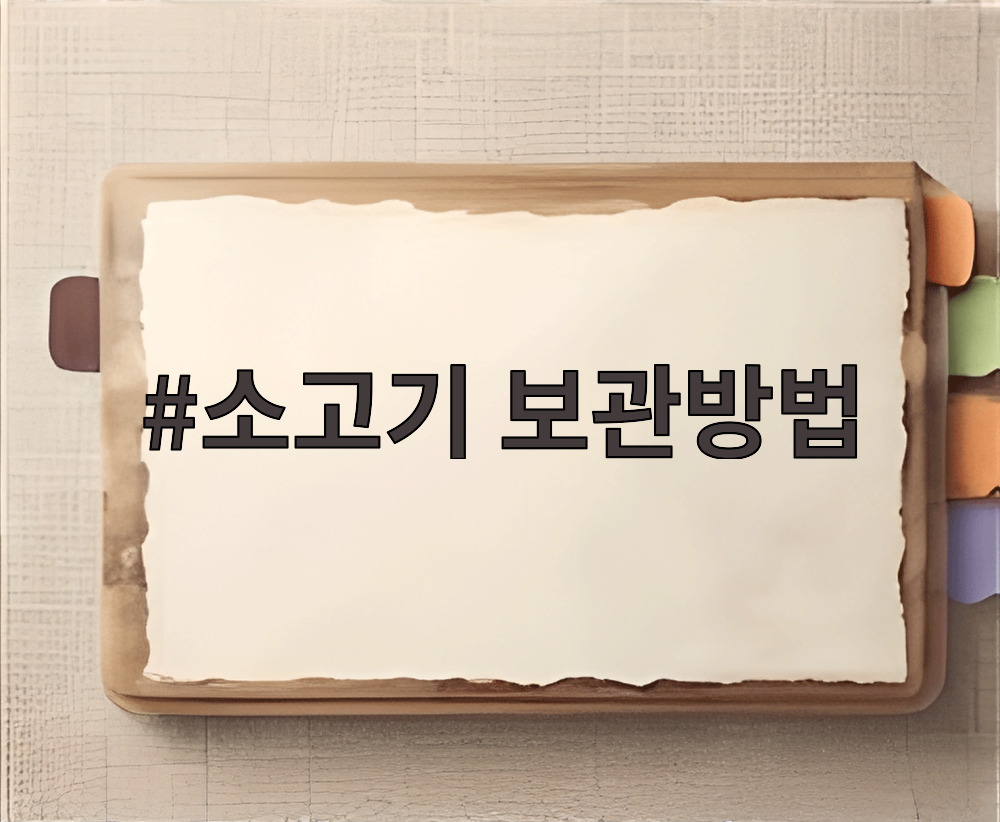 소고기 보관방법