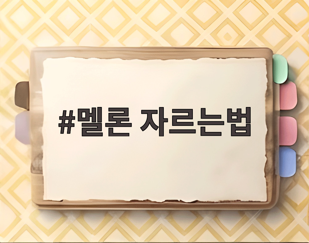 멜론 자르는법