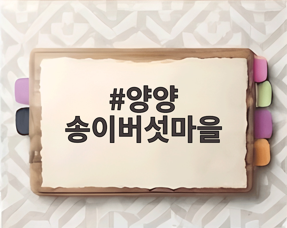 양양 송이버섯마을