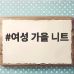 여성 가을 니트