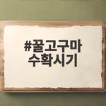 꿀고구마 수확시기