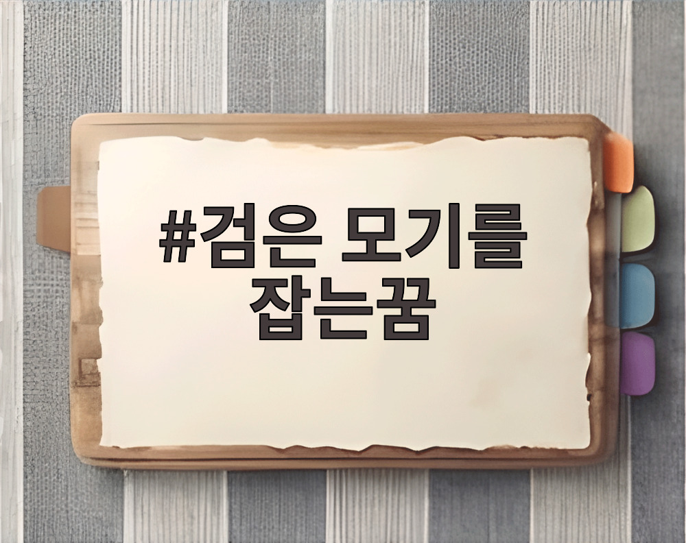 검은 모기를 잡는꿈