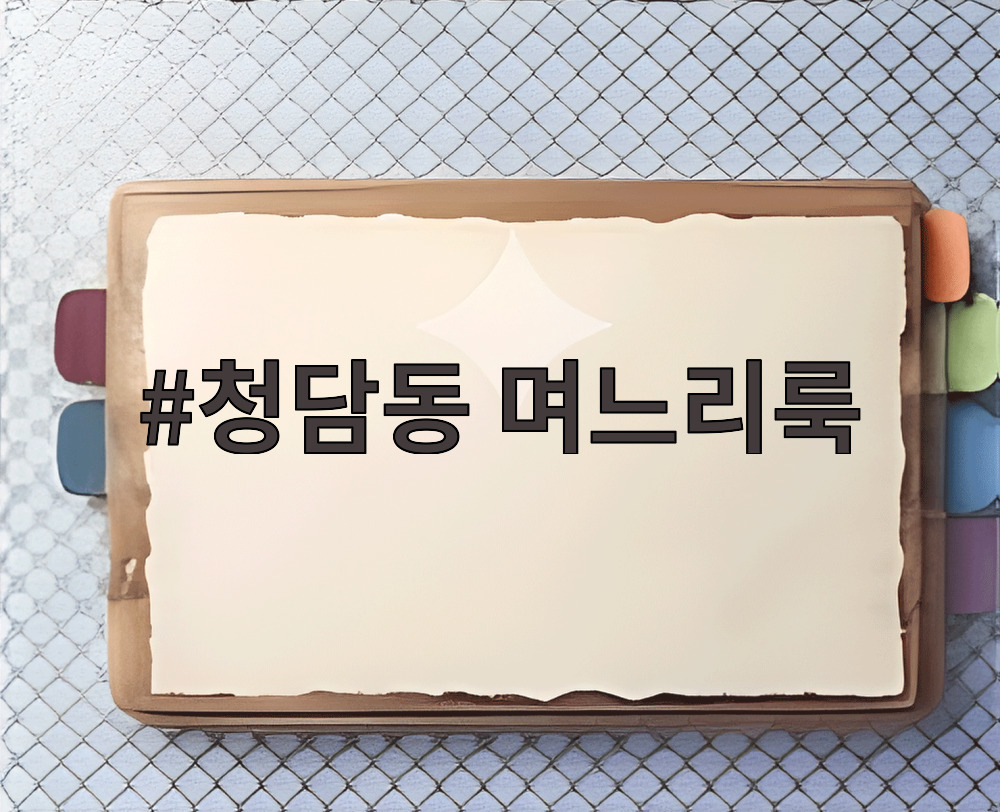 청담동 며느리룩