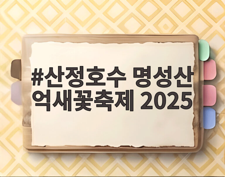 산정호수 명성산 억새꽃축제 2025