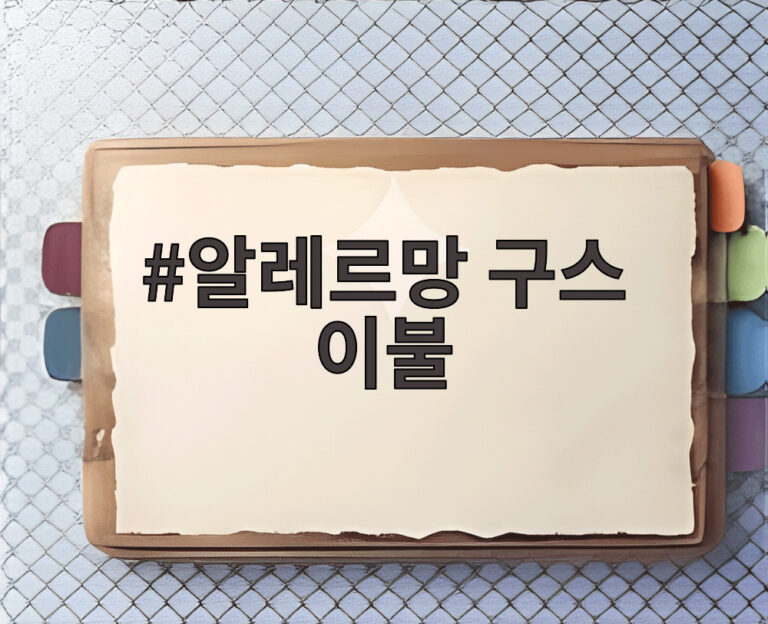 알레르망 구스 이불
