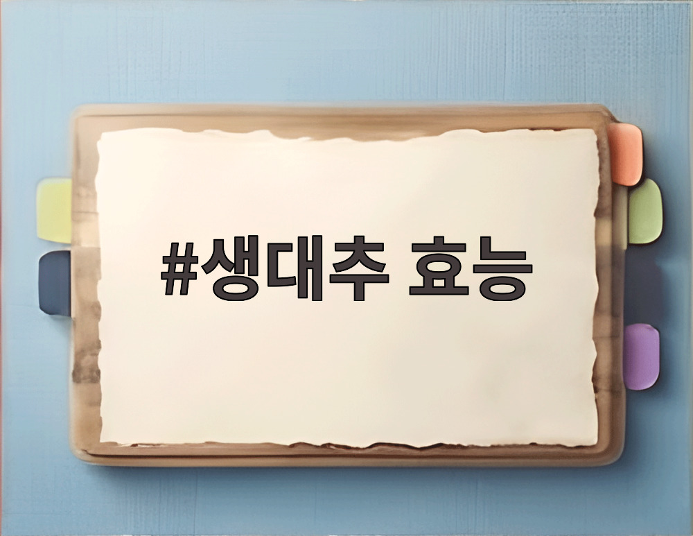 생대추 효능