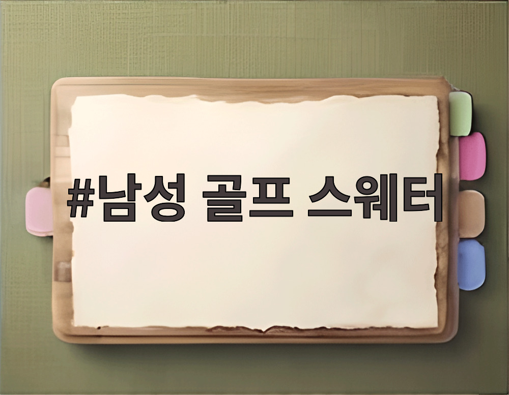 남성 골프 스웨터