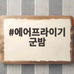 에어프라이기 군밤