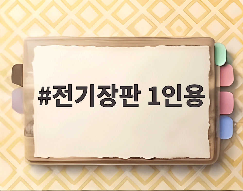 전기장판 1인용