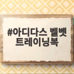 아디다스 벨벳 트레이닝복