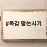독감 맞는시기