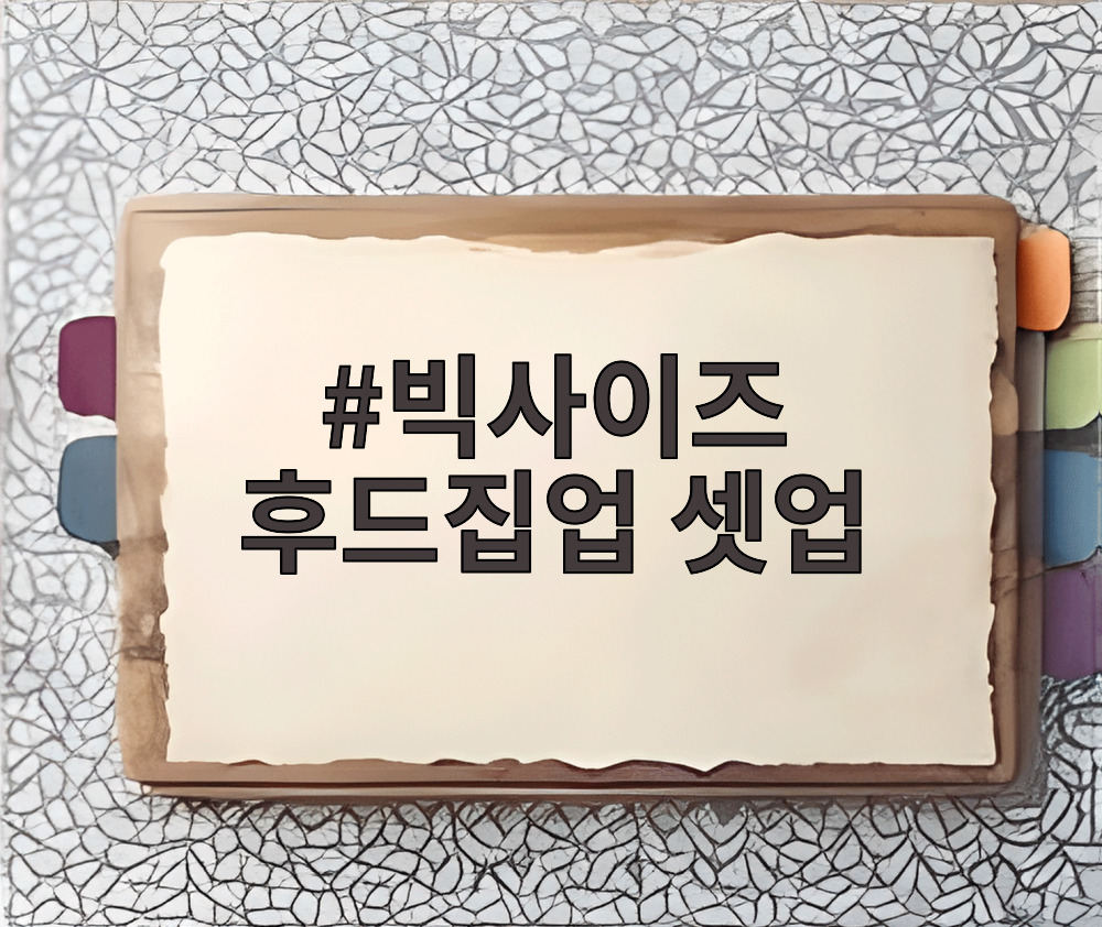 빅사이즈 후드집업 셋업