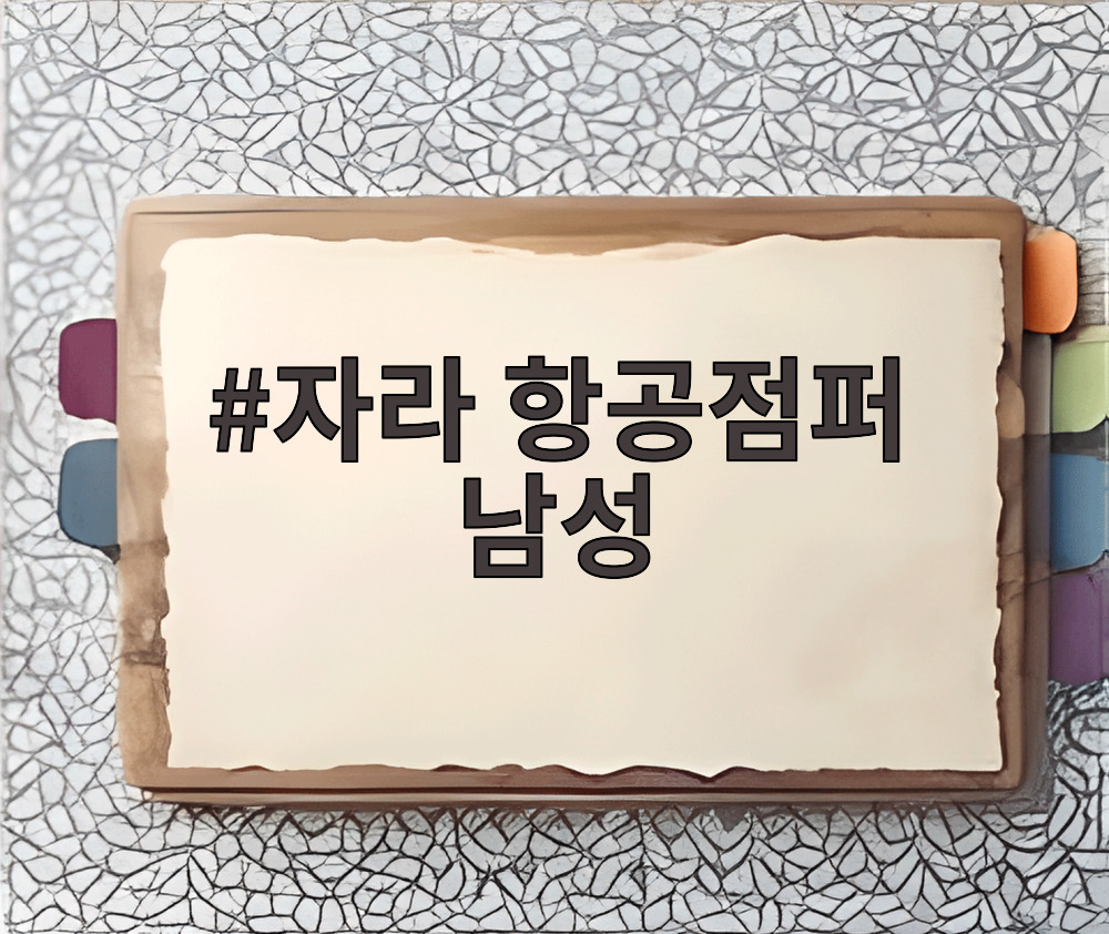 자라 항공점퍼 남성