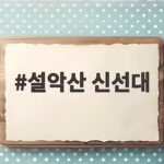 설악산 신선대 등산코스 주차장부터 울산바위 전망까지 한눈에 확인하기 설악산 신선대