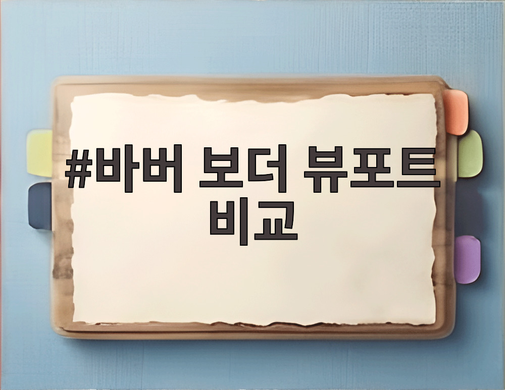 바버 보더 뷰포트 비교