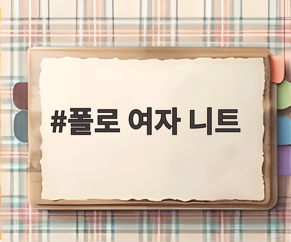 폴로 여자 니트