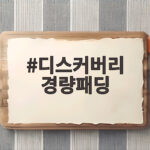디스커버리 경량패딩 하나로 가을 아우터 고민을 끝내는 법 디스커버리 경량패딩