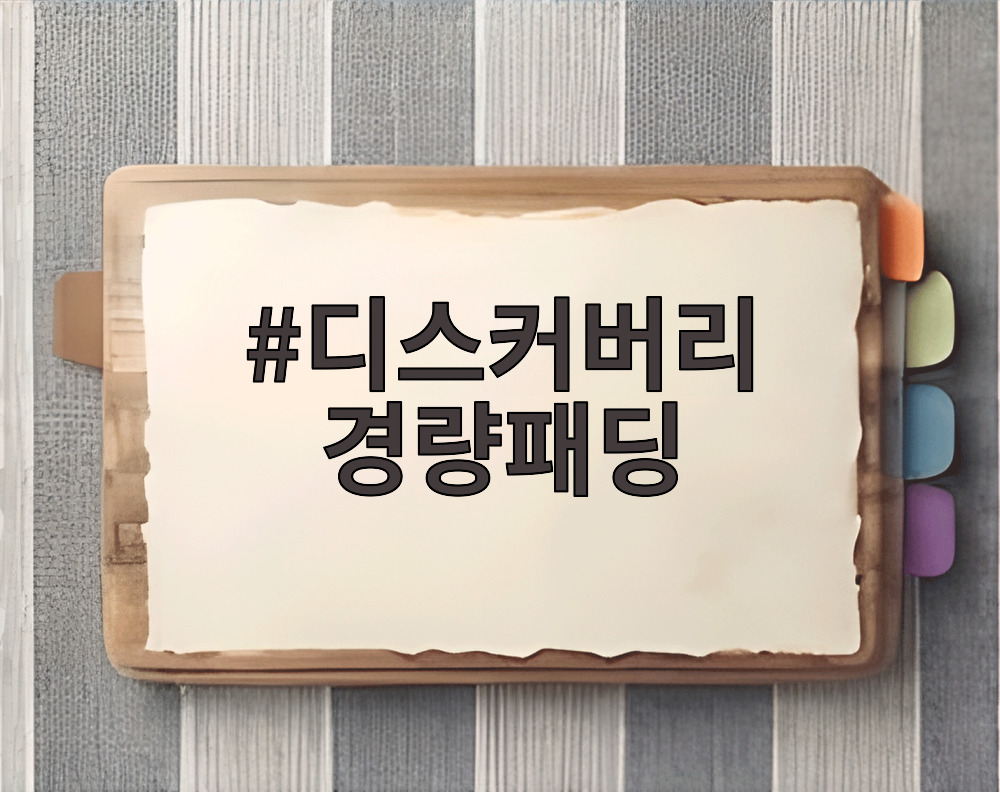 디스커버리 경량패딩