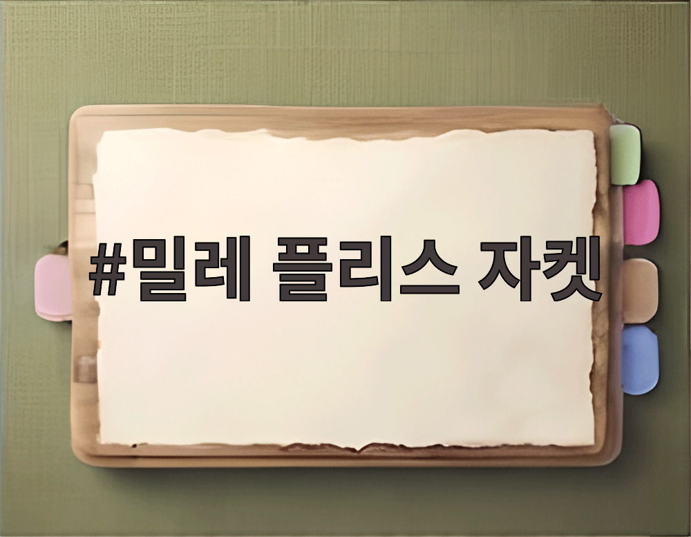 밀레 플리스 자켓