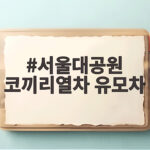 서울대공원 코끼리열차 유모차