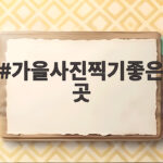 가을사진찍기좋은곳
