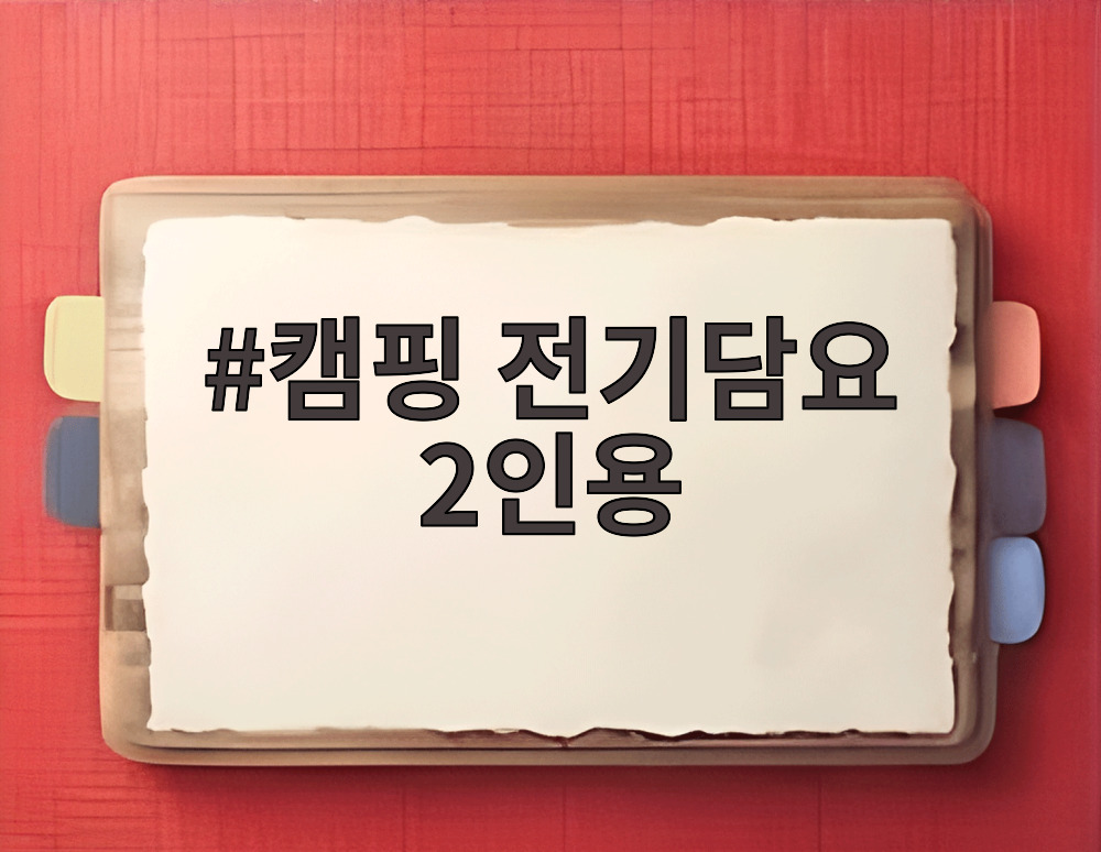 캠핑 전기담요 2인용