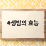 생밤의 효능 제대로 알고 먹으면 가을 간식이 보약이 됩니다 생밤의 효능