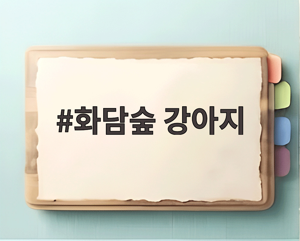 화담숲 강아지