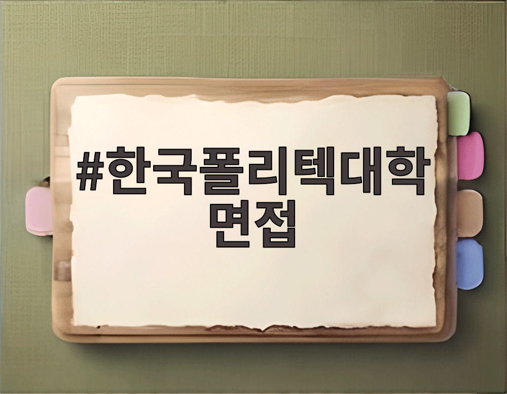 한국폴리텍대학 면접