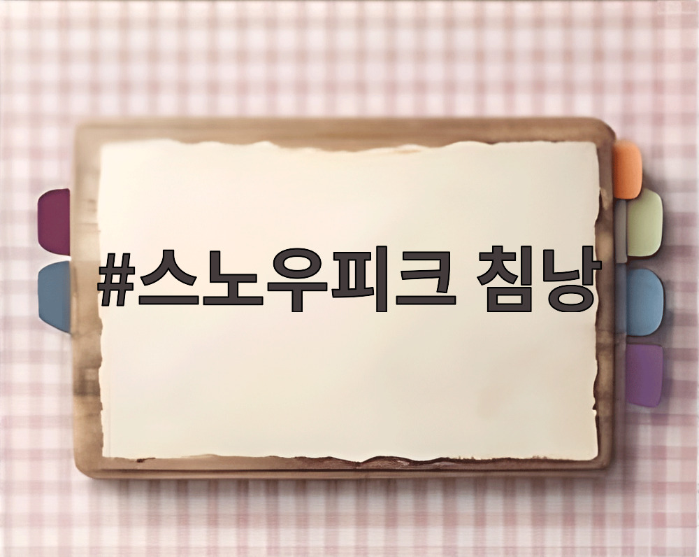 스노우피크 침낭