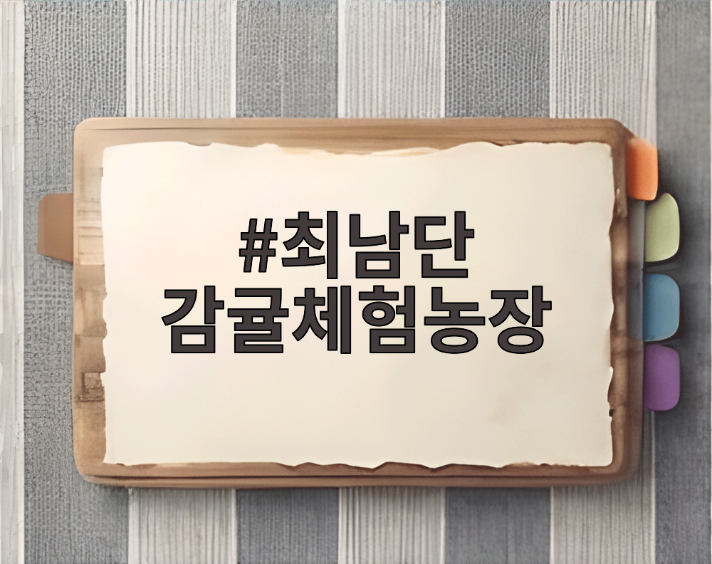 최남단 감귤체험농장