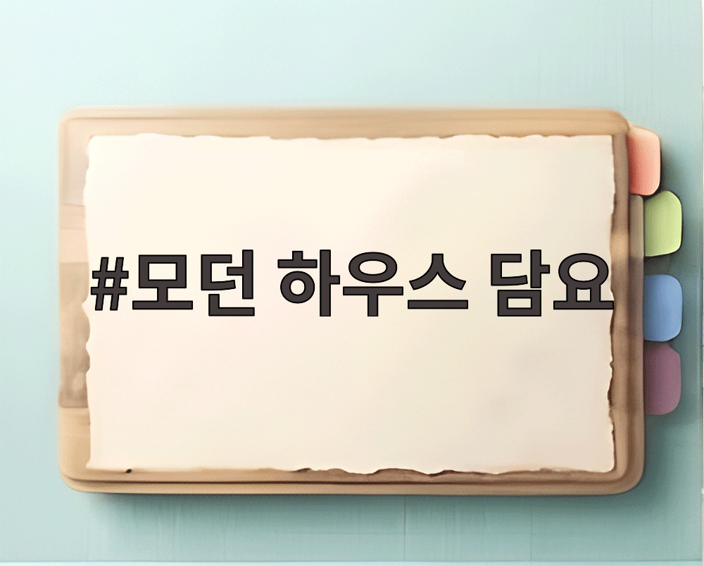 모던 하우스 담요