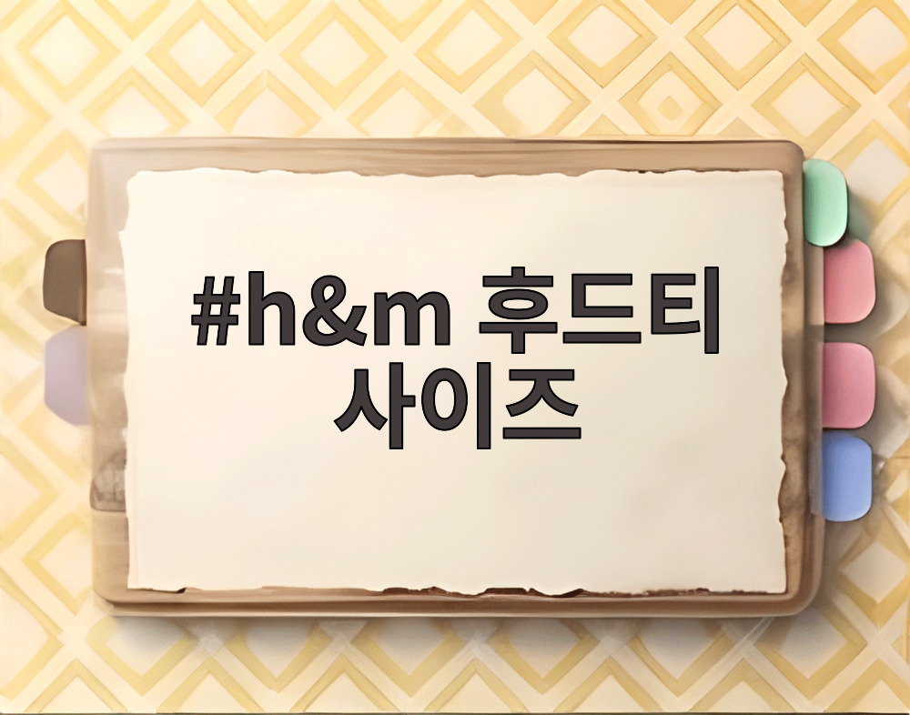 h&m 후드티 사이즈