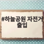 하늘공원 자전거 출입