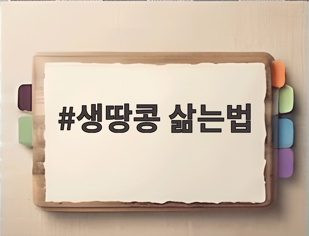 생땅콩 삶는법