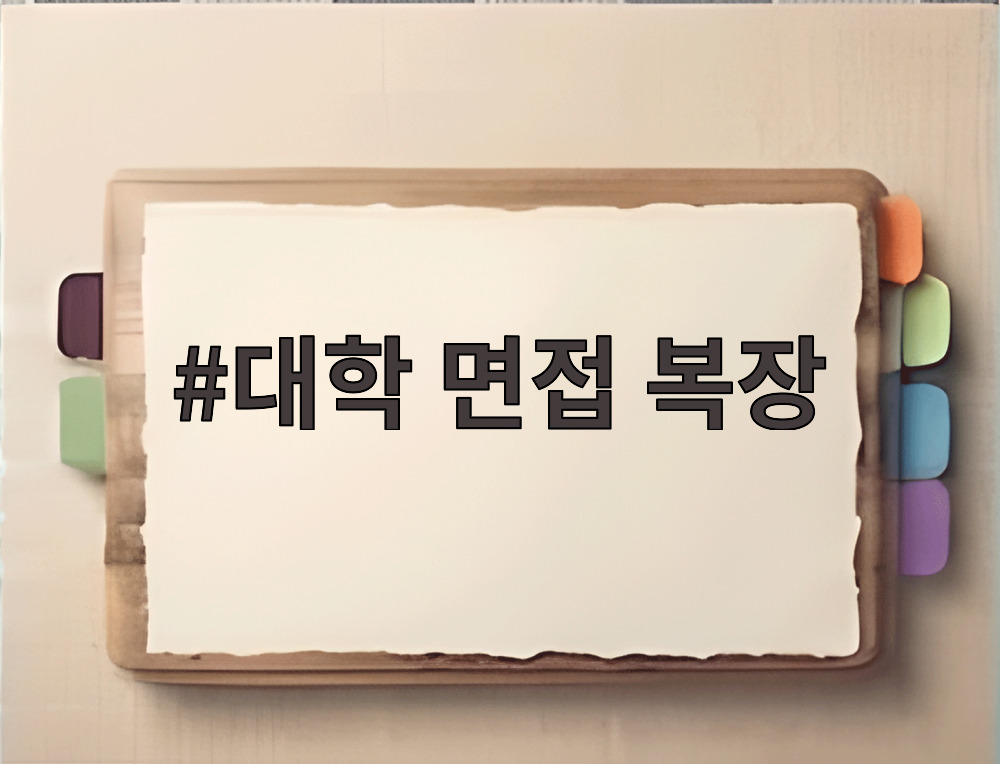 대학 면접 복장