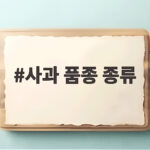 사과 품종 종류 이렇게 많았나요 제철에 맞춰 고르는 법 사과 품종 종류