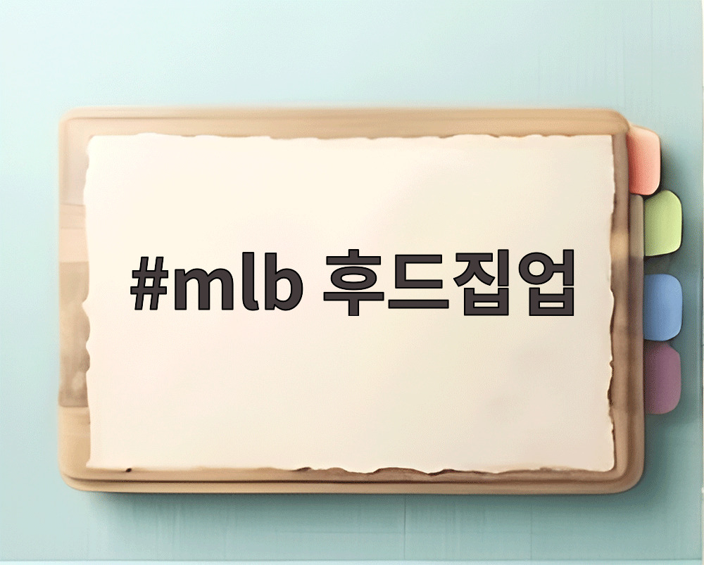 mlb 후드집업