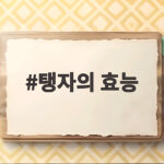 탱자의 효능