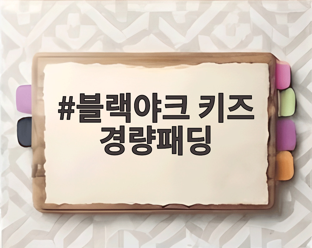 블랙야크 키즈 경량패딩