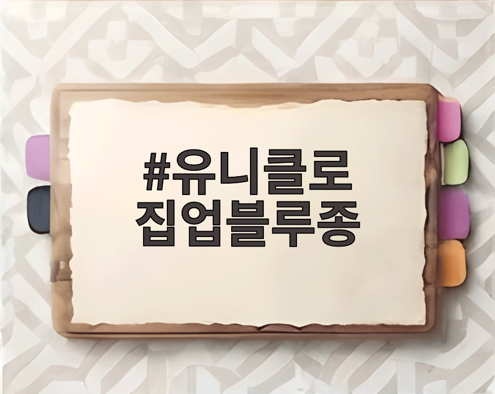 유니클로 집업블루종