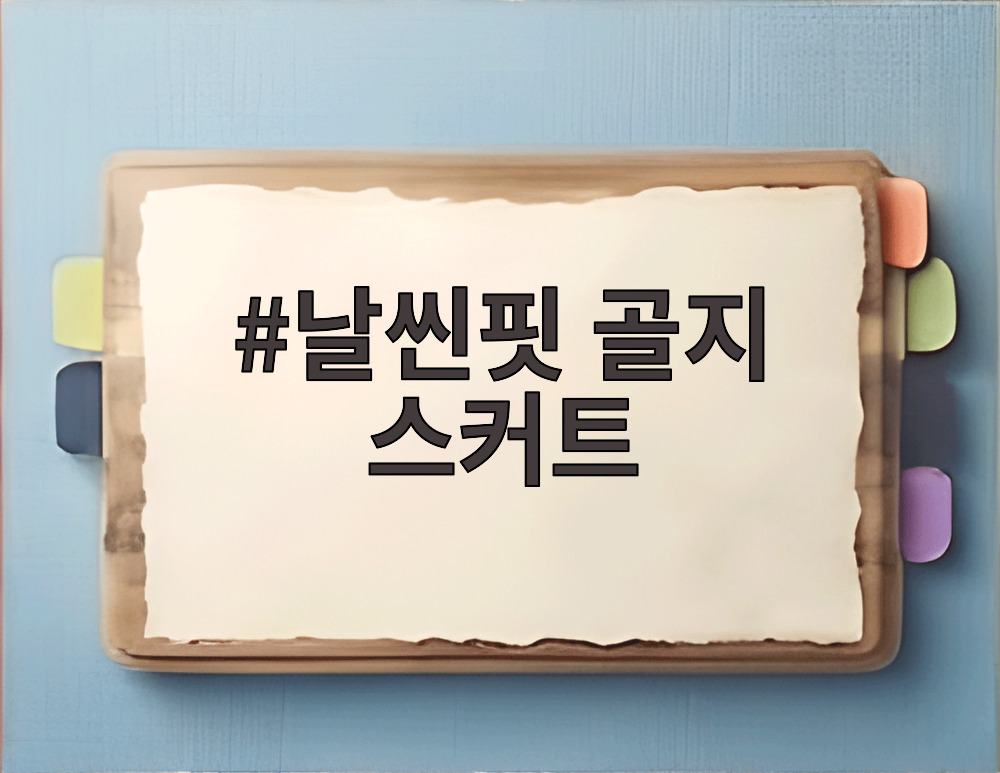 날씬핏 골지 스커트